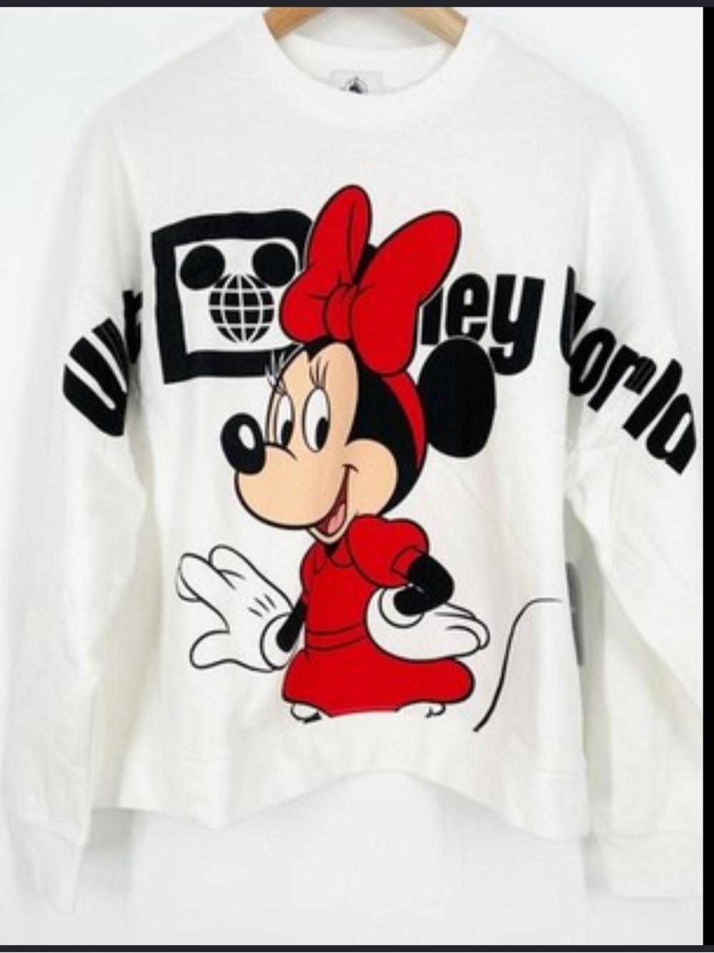 Disney Minnie White Crewneck Sweatshirt NWT Size 1x